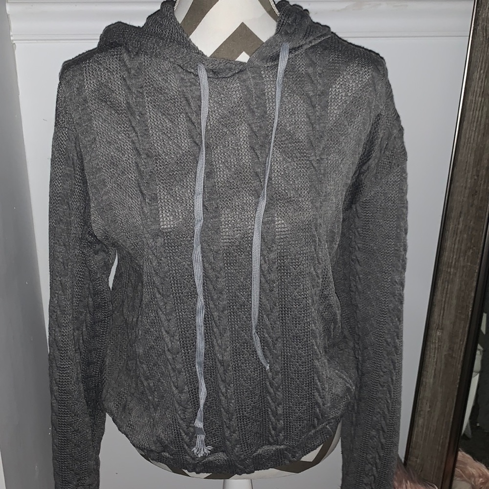 gray sweater